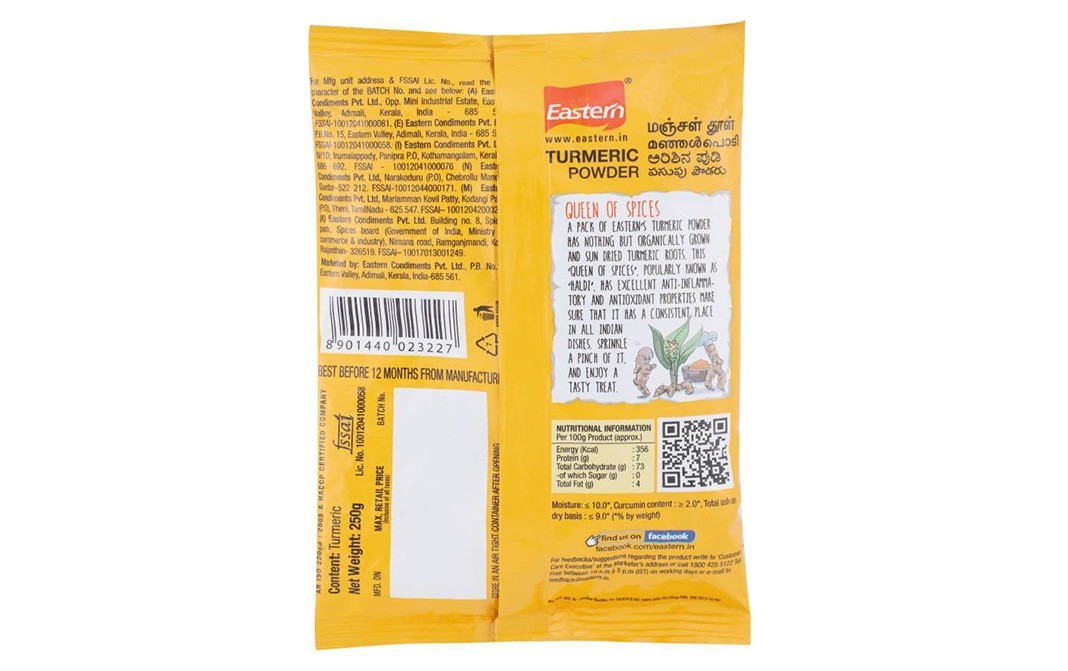 Eastern Turmeric Powder    Pack  250 grams